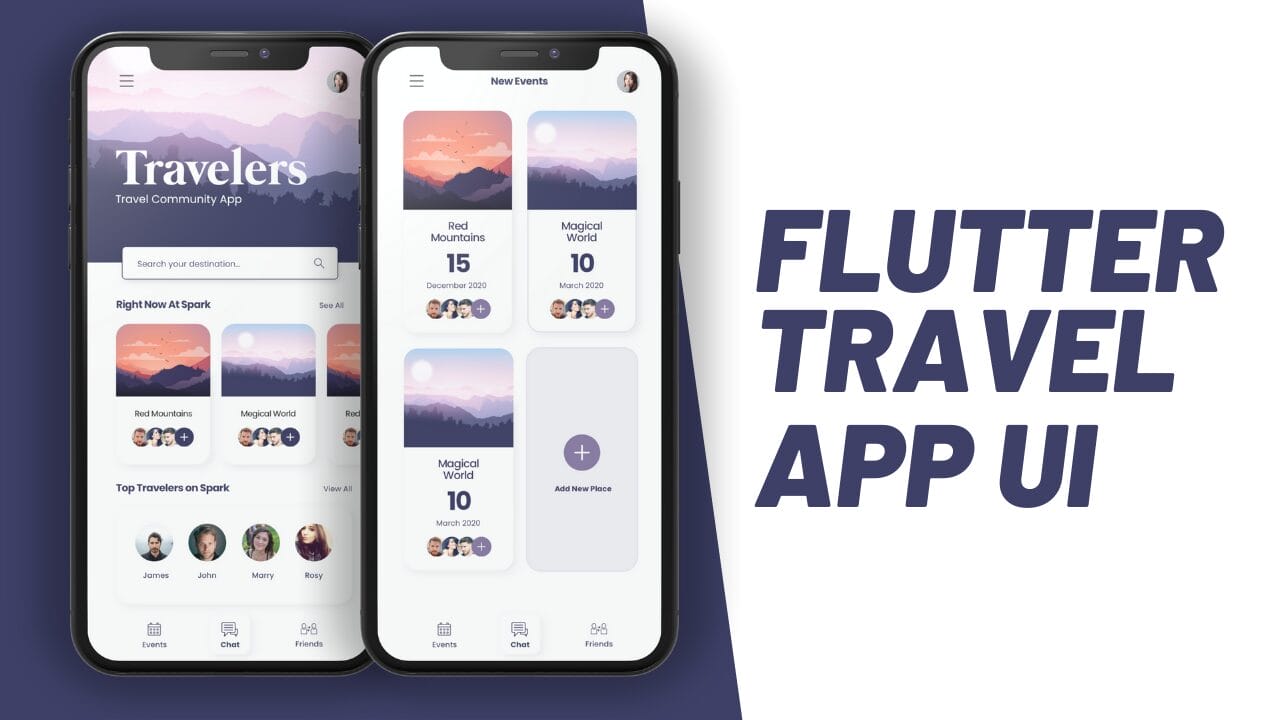 Flutter Travel App 🌍📱 Using Flutter  UI Design with Source Code