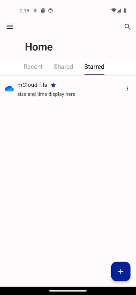 Flutter mCloud App built using Flutter