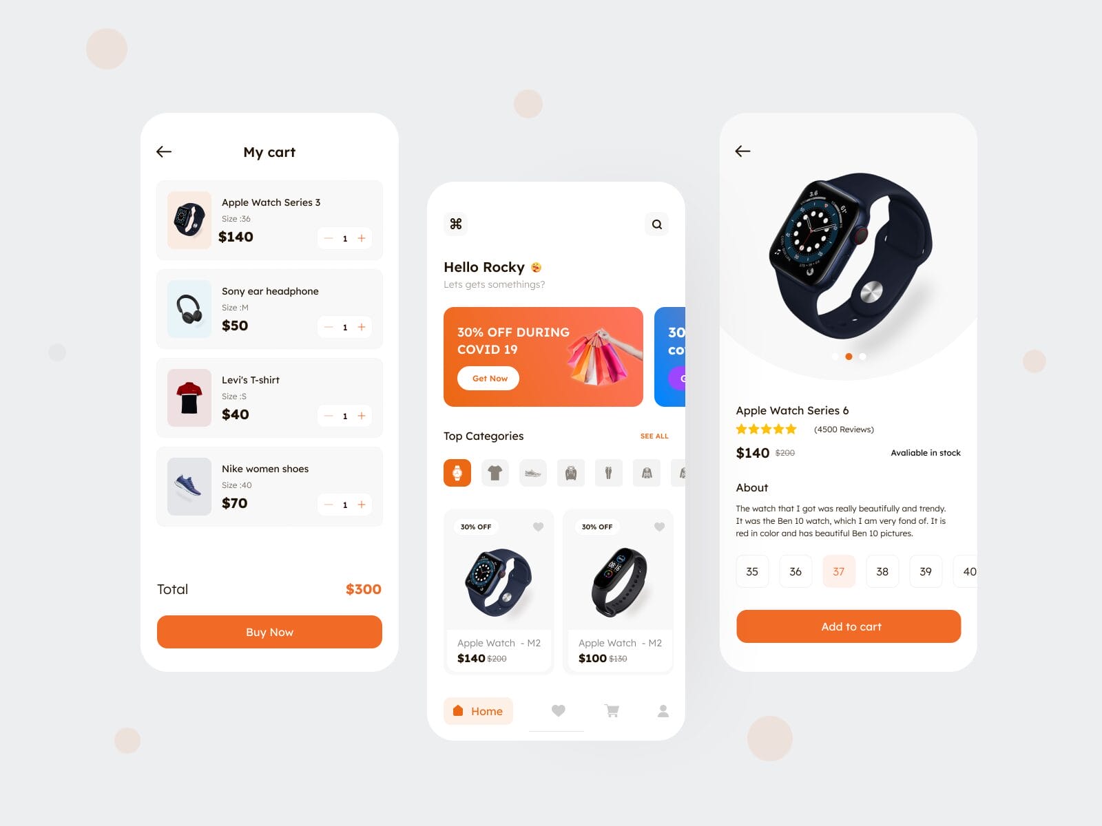 Flutter eCommerce App UI Design  with Source Code in 2024