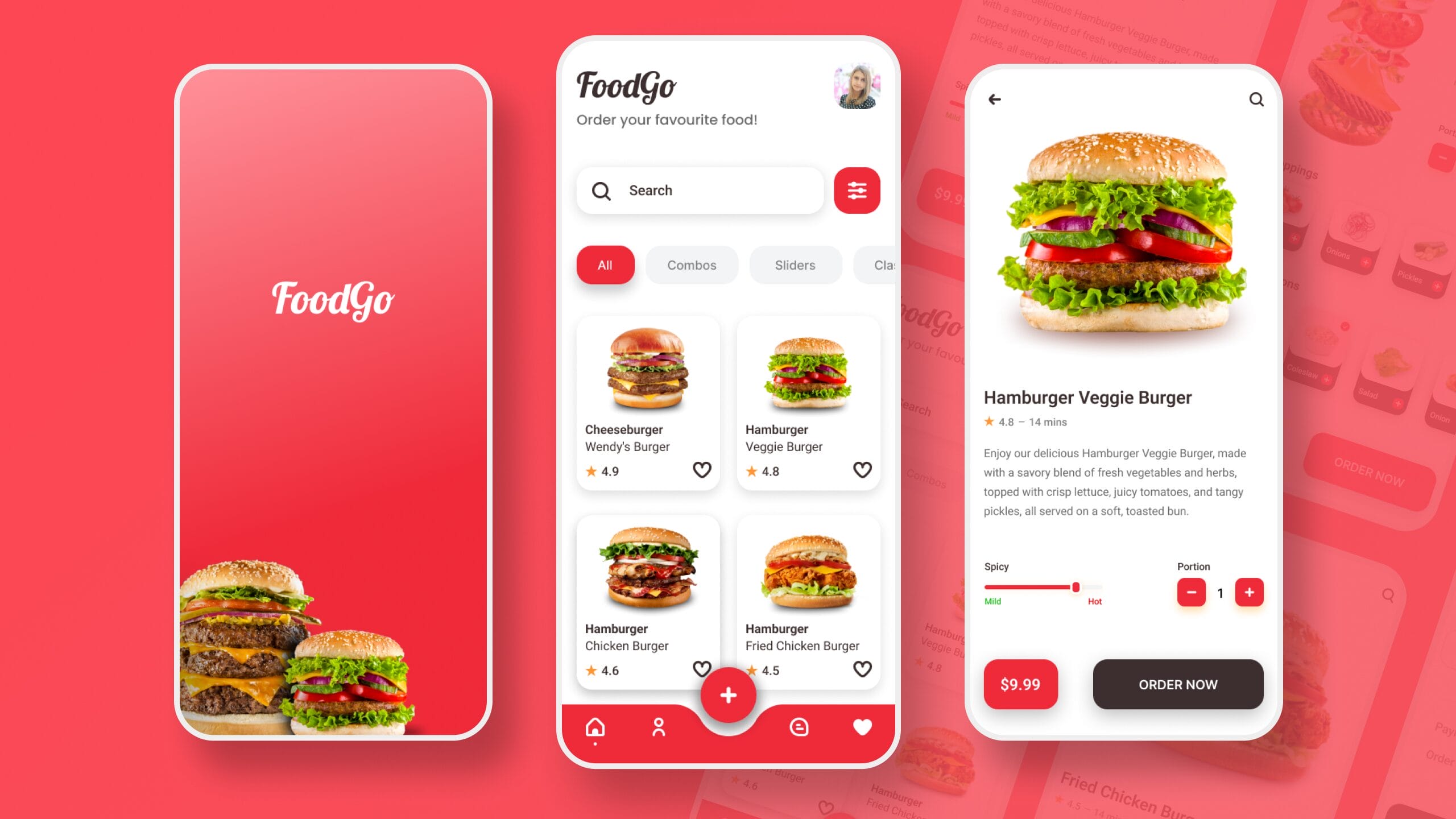Free FoodGo Mobile App UI Design in 2025
