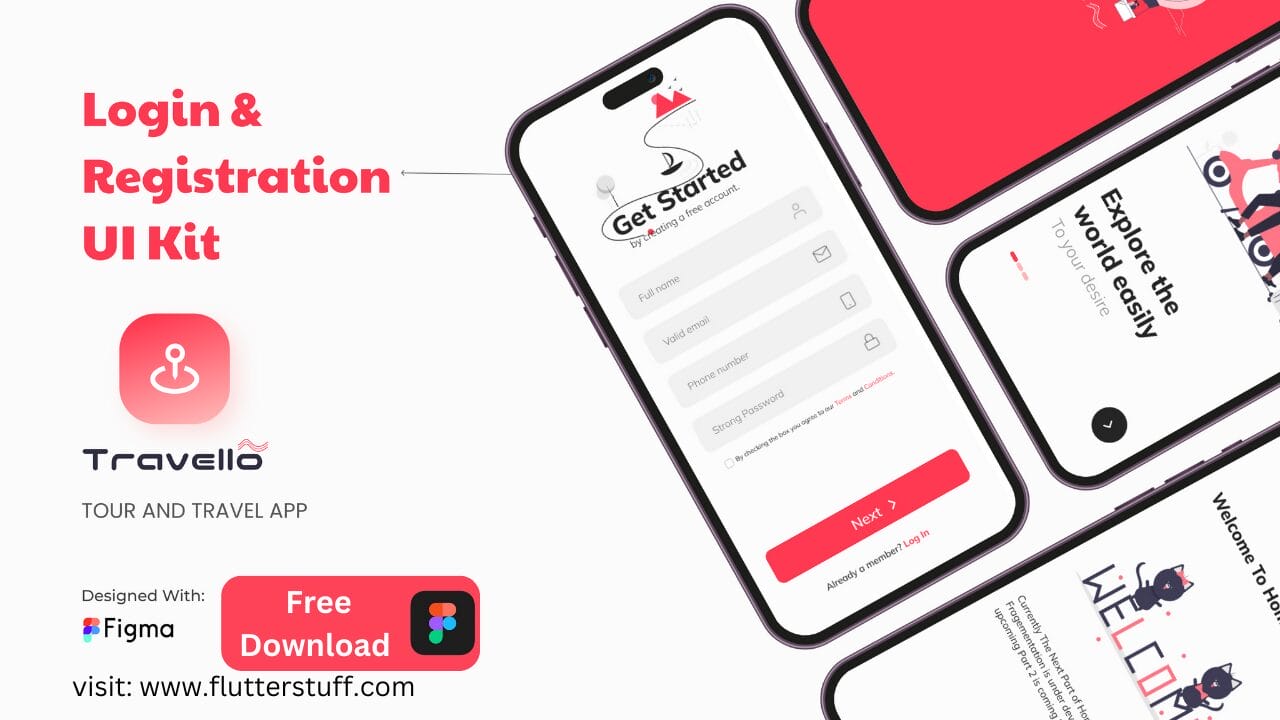 Free Signup and Login App UI Design in 2025