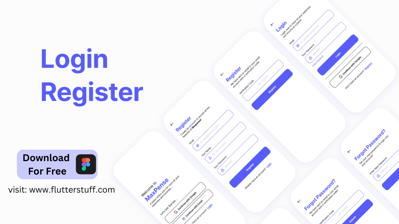Free Login Signup App UI Design in 2025