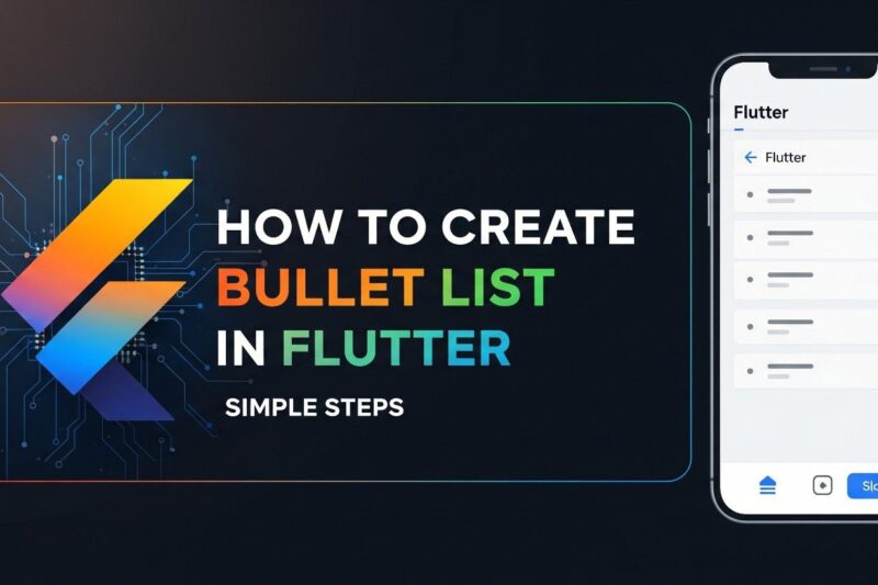 How to Create Bullet List in Flutter
