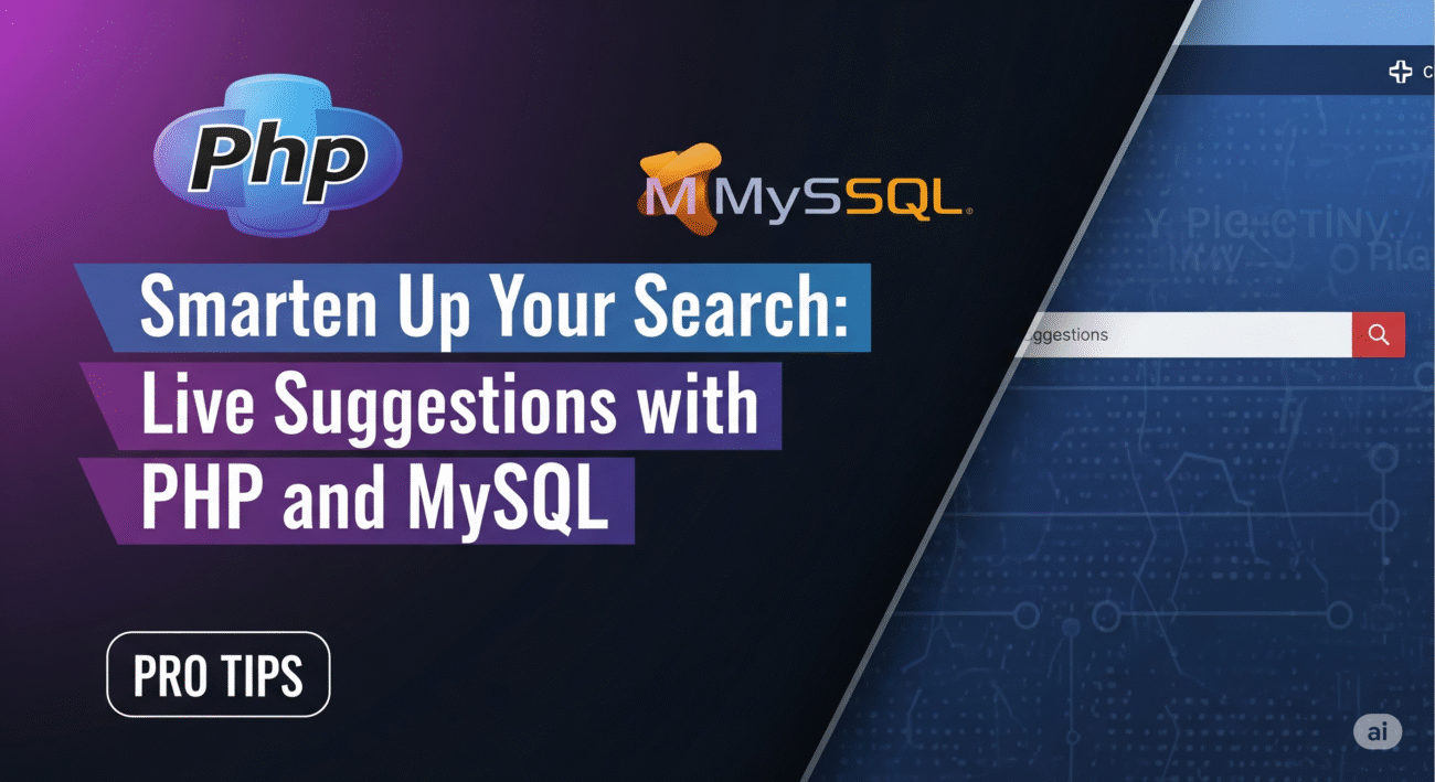 Live Suggestions using php and mysql
