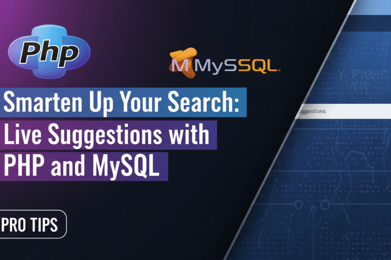Smarten Up Your Search: Live Suggestions with PHP and MySQL